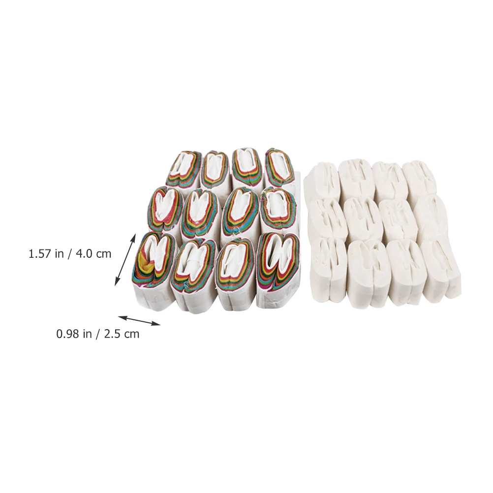 

24pcs Mouth Coils Vomit Paper Magician Accessories Colored Stage Gimmick Props Funny Trick Performance Party Birthday Stage