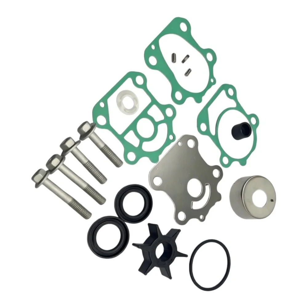 For Outboard Water Pump Impeller Repair Kit Stainless Steel 6.5cm Black for 70HP 115HP 150HP 200HP 250HP 300HP Marine Use