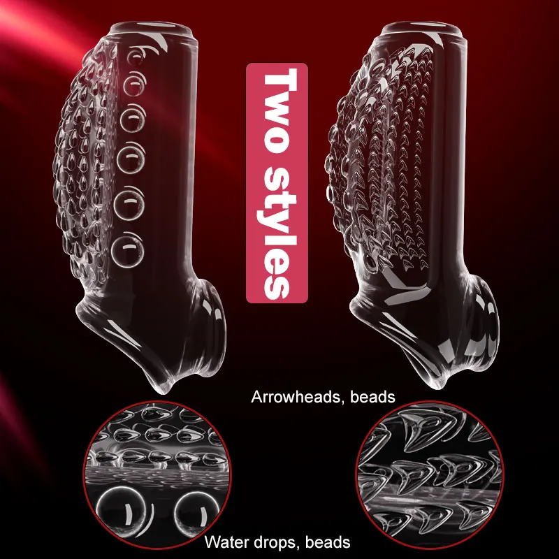 Sex Supplies Penis Enlargement Sex Toys For Men Cock Ring Stretcher Extender Sleeve Reusable Condoms Goods Adults Products Eroti