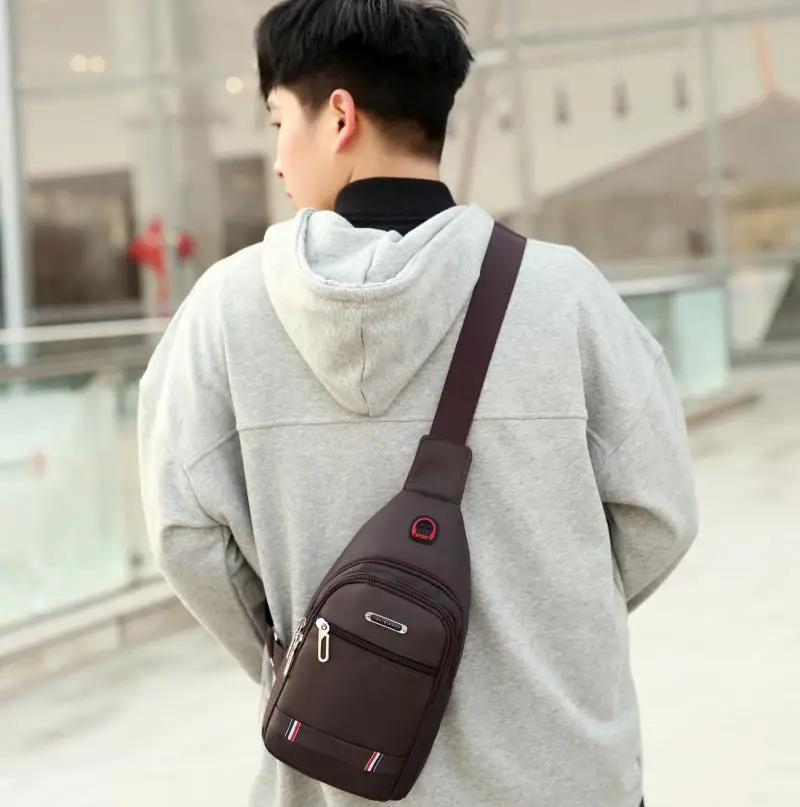 Hot Fashion Men Chest Bag borse a tracolla Oxford Cloth Crossbody Package School Short Trip messenger Bags Small men's Sling Pack