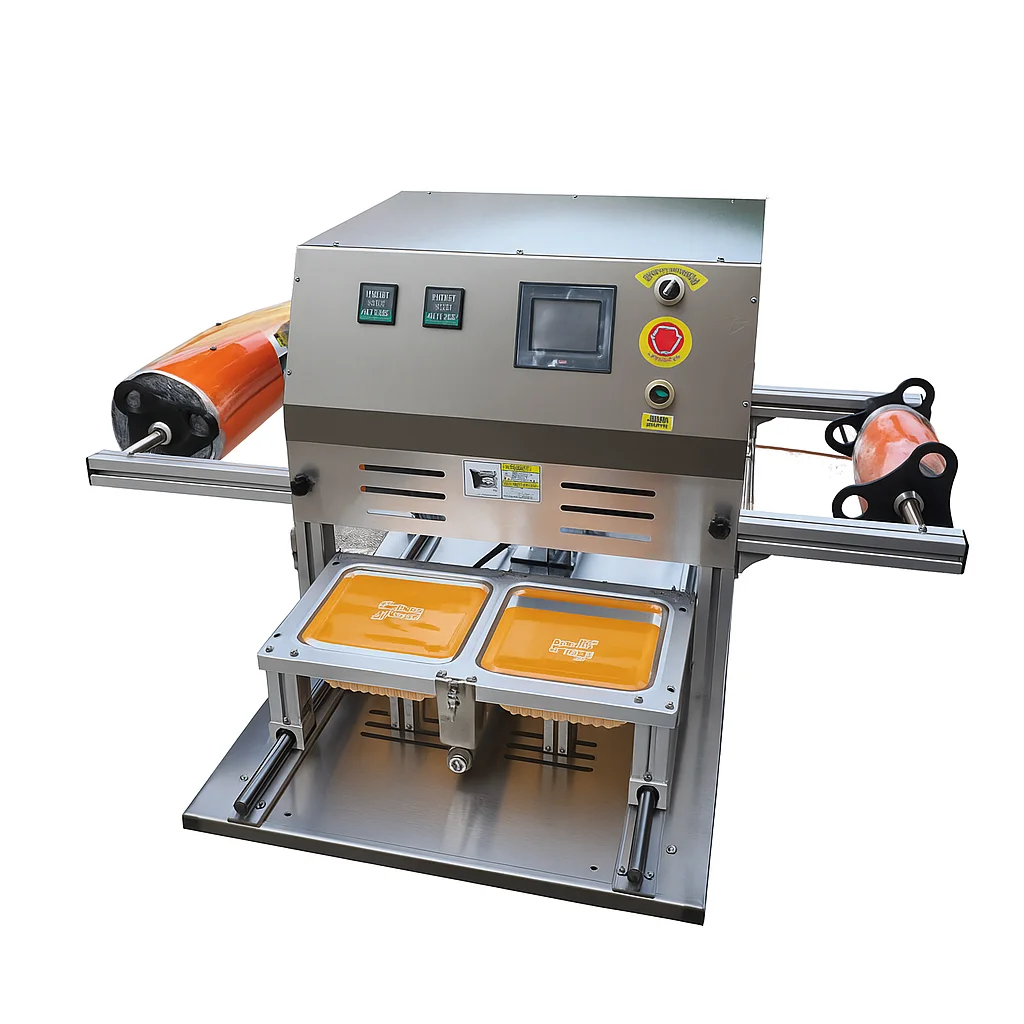 Automatic Meal Tray Sealing Machine For Ready Meals And Takeaway Food Packaging