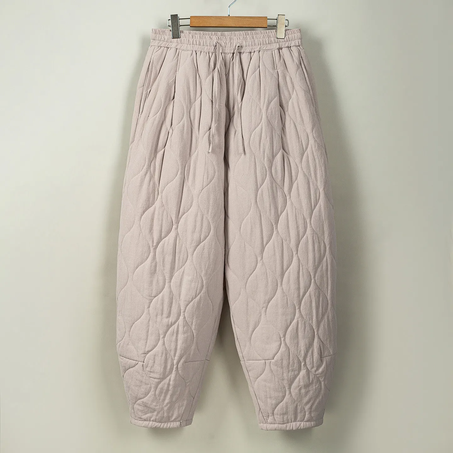 Winter Men Thick Warm Pants Chinese Tang Style Hanfu Casual Cotton Padded Trousers Ancient Vintage Bottom Men Warm Quilted Pants