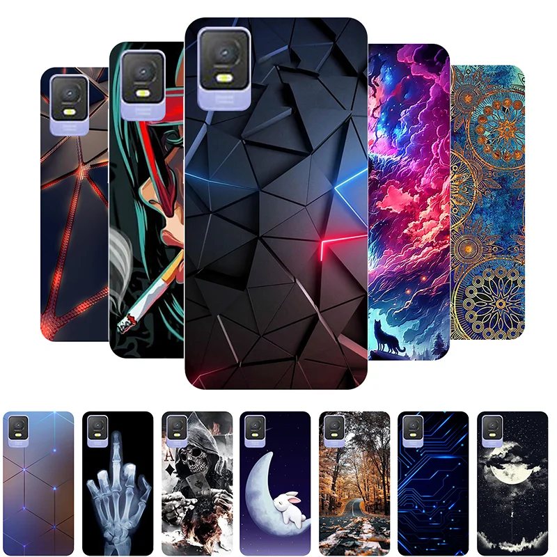 For TCL 403 Case Silicone Back Cover Phone Case for TCL 403 T431D T431U T431Q T431P T431E Soft Case TCL403 Fundas Cartoon