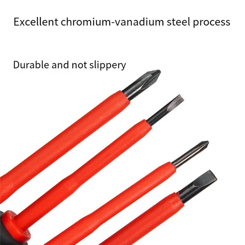 

A53Q-изолирующий набор отверток для зачистки проводов для электрика, комбинированный набор, сильная магнитная и высокая твердость, домашняя отвертка, легко