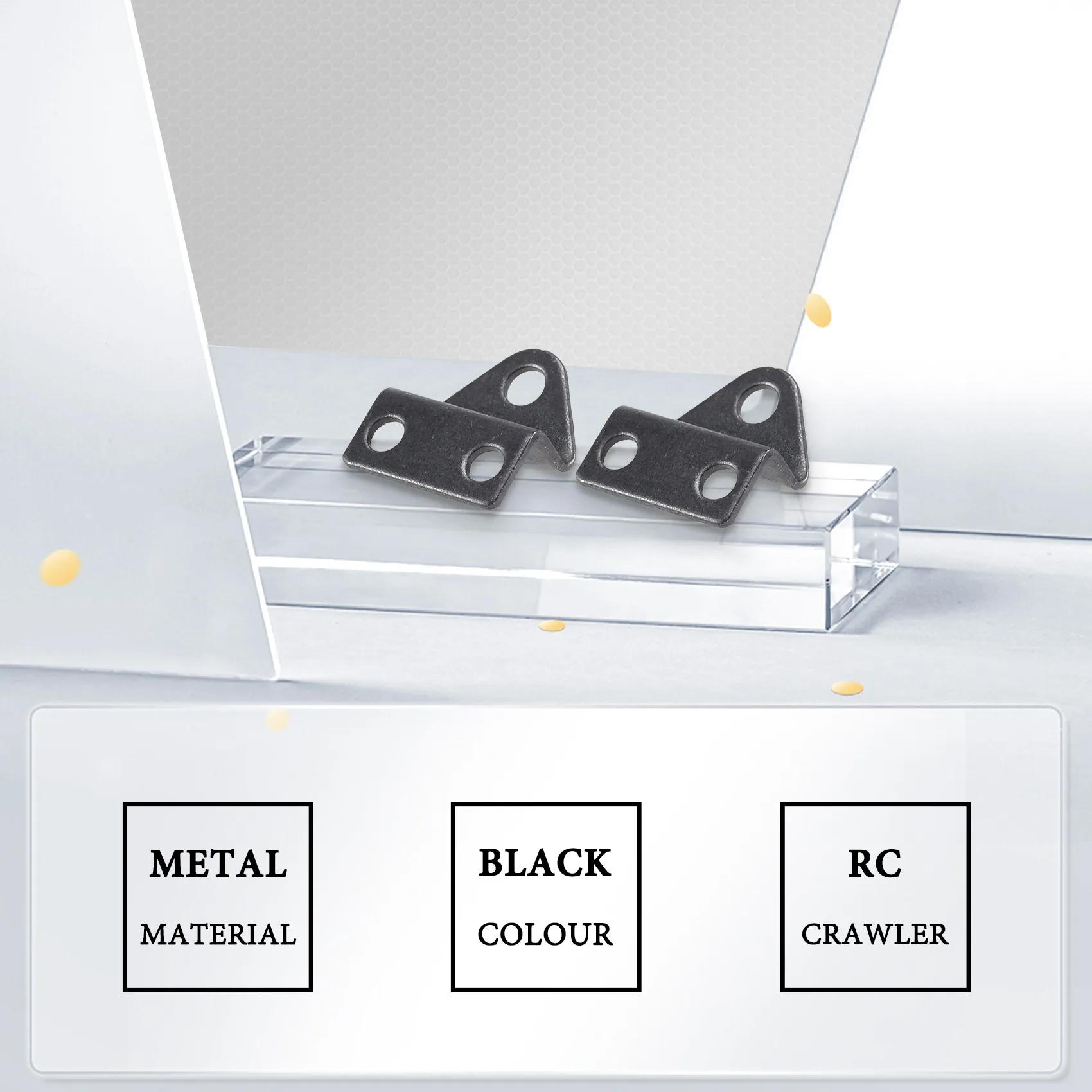 FBIL-Hard Leaf Spring Suspension Bar Set For 1:10 RC Rock Crawler D90 TF2 Axial SCX10 F350