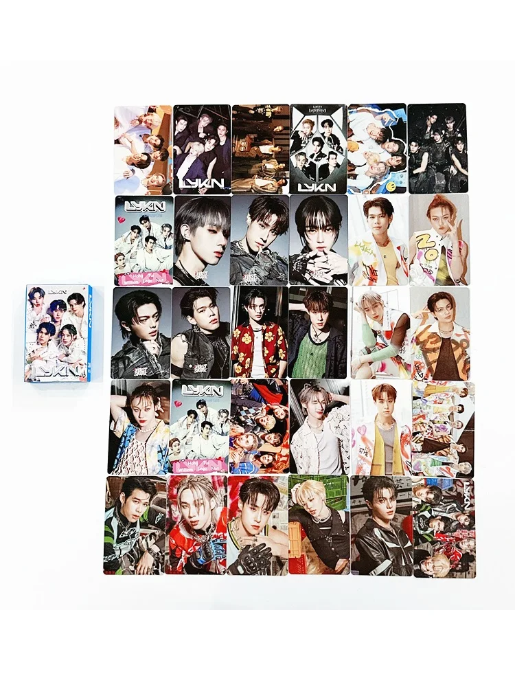 30 pièces/ensemble LYKN Thai Boyband Lomo cartes-Hong Tui William Lego & Nut Idol holographique Photo Collection Fans cadeau