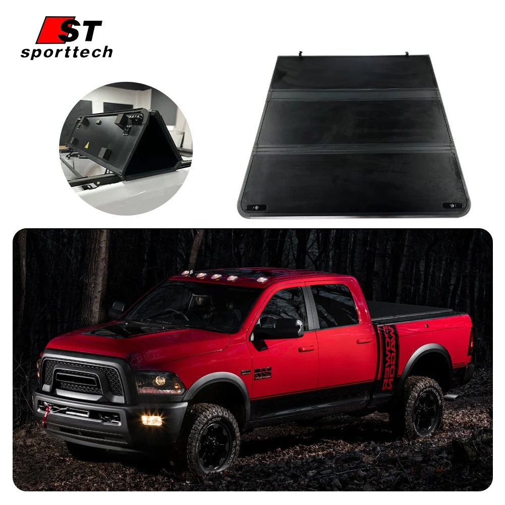 Hard Folding Truck Bed Tonneau Covers Fits For Dodge Ram 2500 3500 2016-2023years