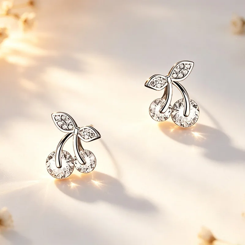 GANPUP Kreative Silberfarbene Hochzeitskleid-Ohrstecker für Frauen, Modischer Neuer Ohrpiercing-Schmuck, Geschenk für Party und Alltag. – Detail 5