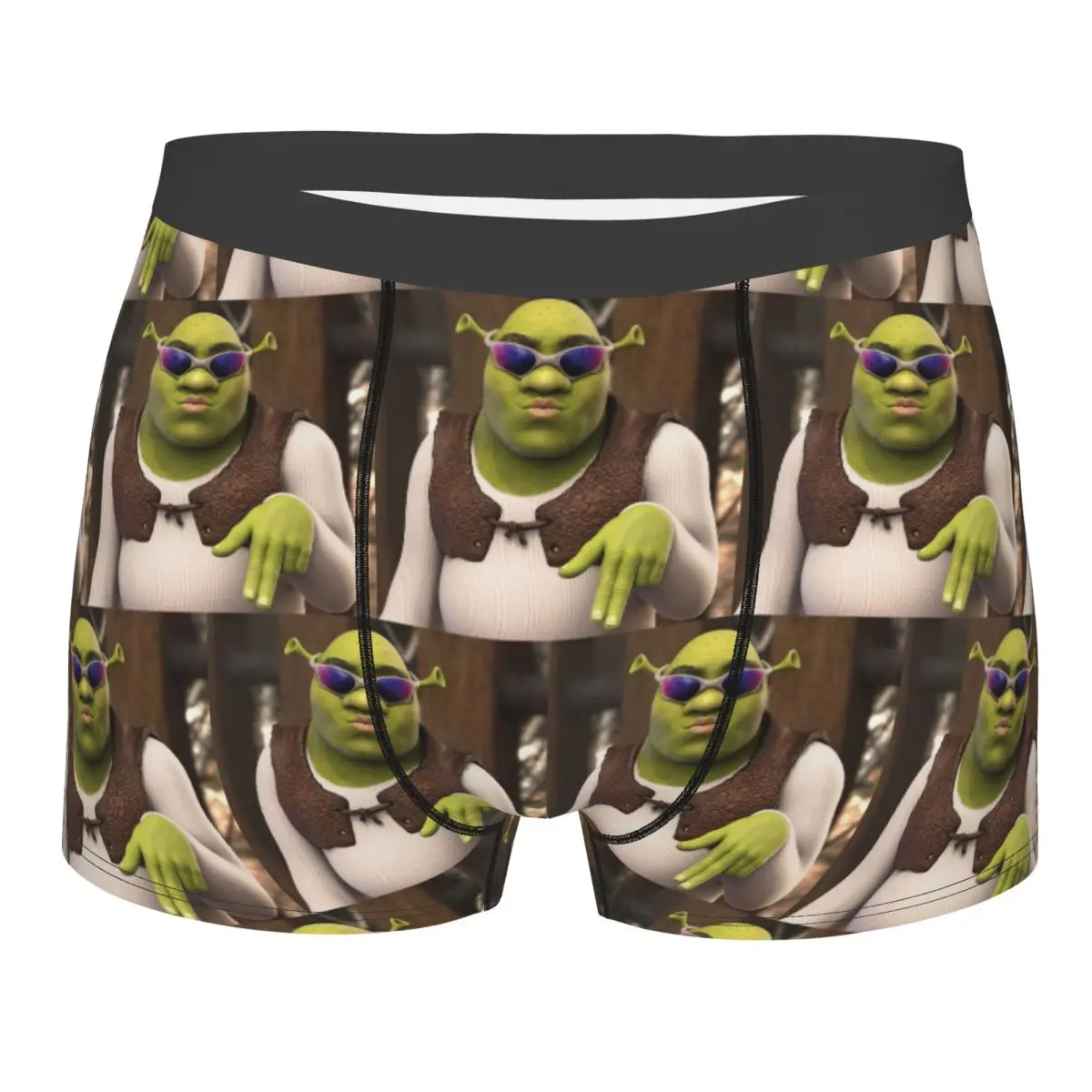 Boxer Underpants Shorts Sassy Shrek Panties Men's Comfortable Underwear for Homme Man Boyfriend Gift