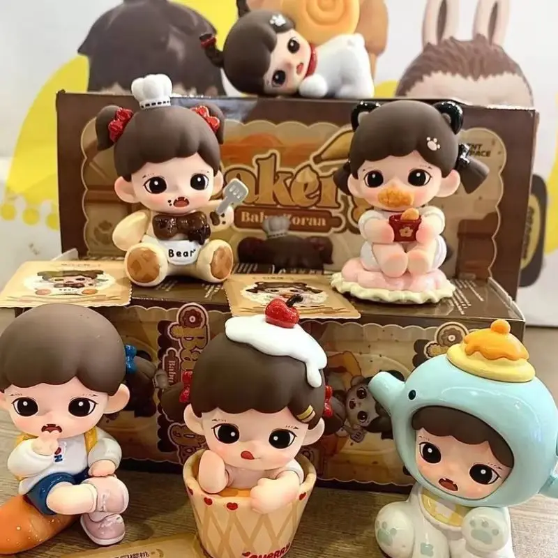 

Zoraa Meibao Bakery Bling Box Mini Series Kawaii Action Figure V2 Trendy Desktop Decor Toy Mystery Box Model Pendant Friend Gift