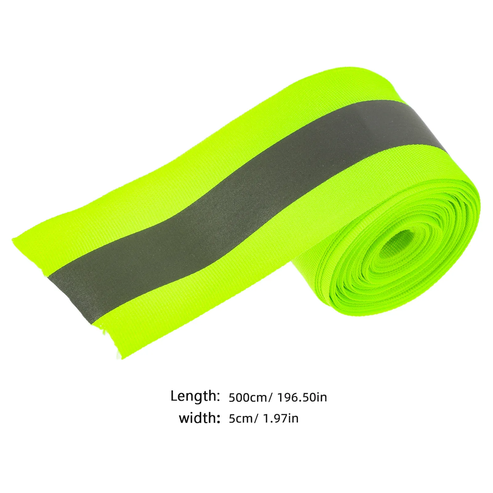1 Roll High Visibility Reflective Safety Tape Fabric Warning Tape Outdoor Reflective Strips for Steps Bikes Safety Stripes