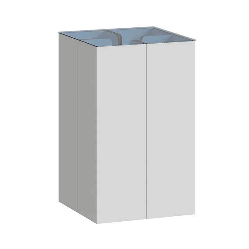 2-Pack White Wood Plant Stands 25x25x80 cm Indoor Outdoor Shelf