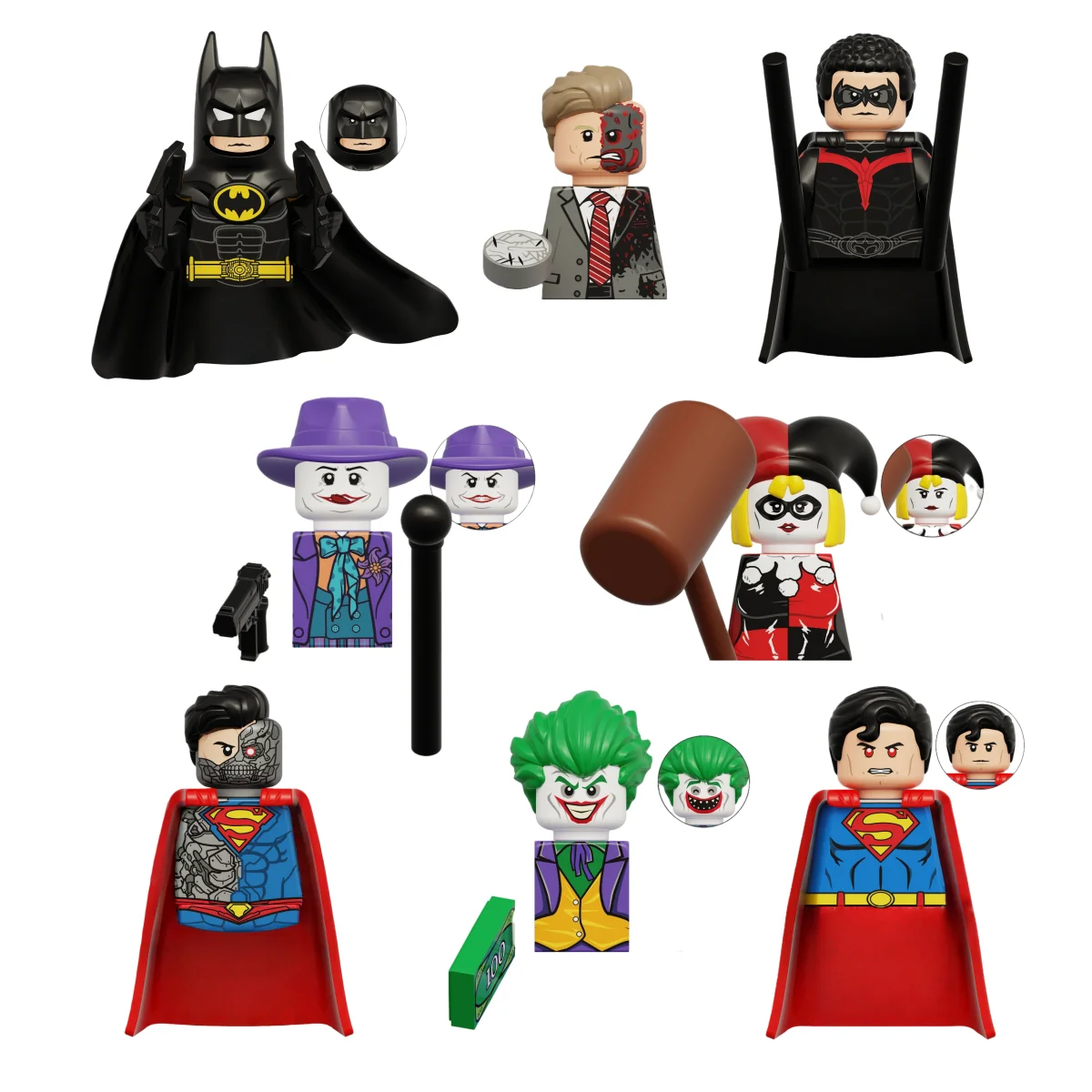 KDL851 Marvel bloques de construcción Mini figuras en miniatura gran duende Spiderman Iron Man Venom Capitán Hawk Deadpool armadura ciudad regalos Juguetes