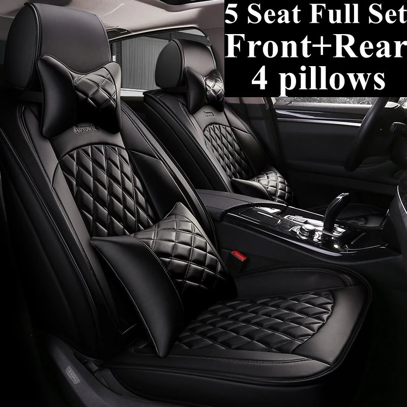 

5 Seat Front+Rear Full Set Car Seat Covers for Alfa Romeo 159 Giulia Stelvio Acura CDX ILX LEGEND MDX RDX RL RLX TL TLX TSX ZDX