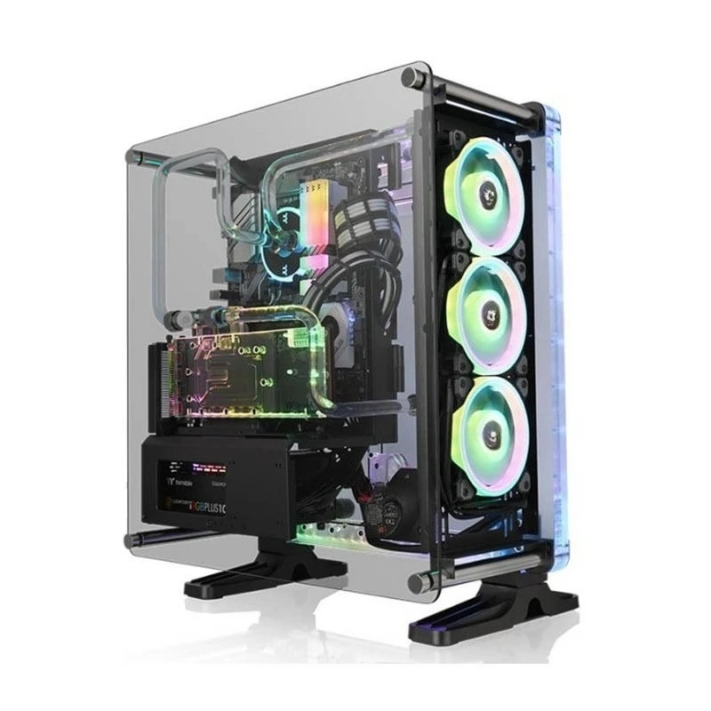 Desktop computer mainframe case, open transparent water channel board e-sports water-cooled game case