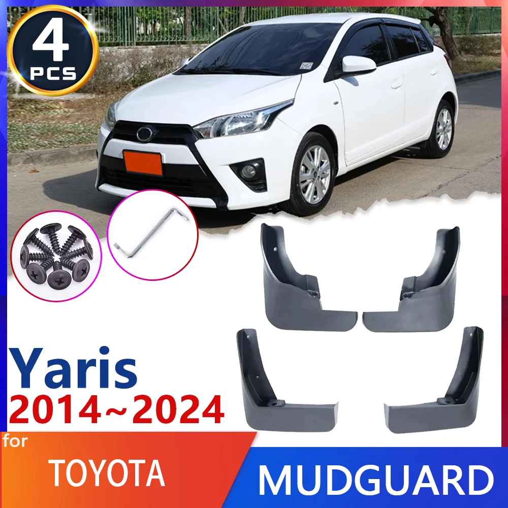 

For Toyota Yaris Vios XP150 MK3 2014~2024 2015 2016 2017 2018 Car Fender Mud Flap Mudguards Mudflaps Splash Guards Goods Parts