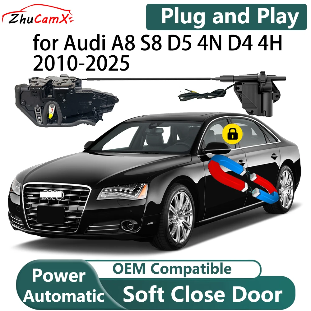 

ZhuCamX for Audi A8 S8 D5 4N D4 4H 2010-2025 Automatic Electric Soft Close Door Closer Power Door Comfort Closing System