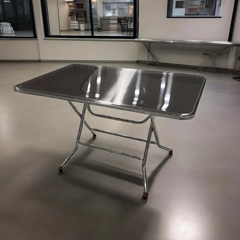 304 stainless steel folding table barbecue table outdoor stall night market simple dining rectangular foldable