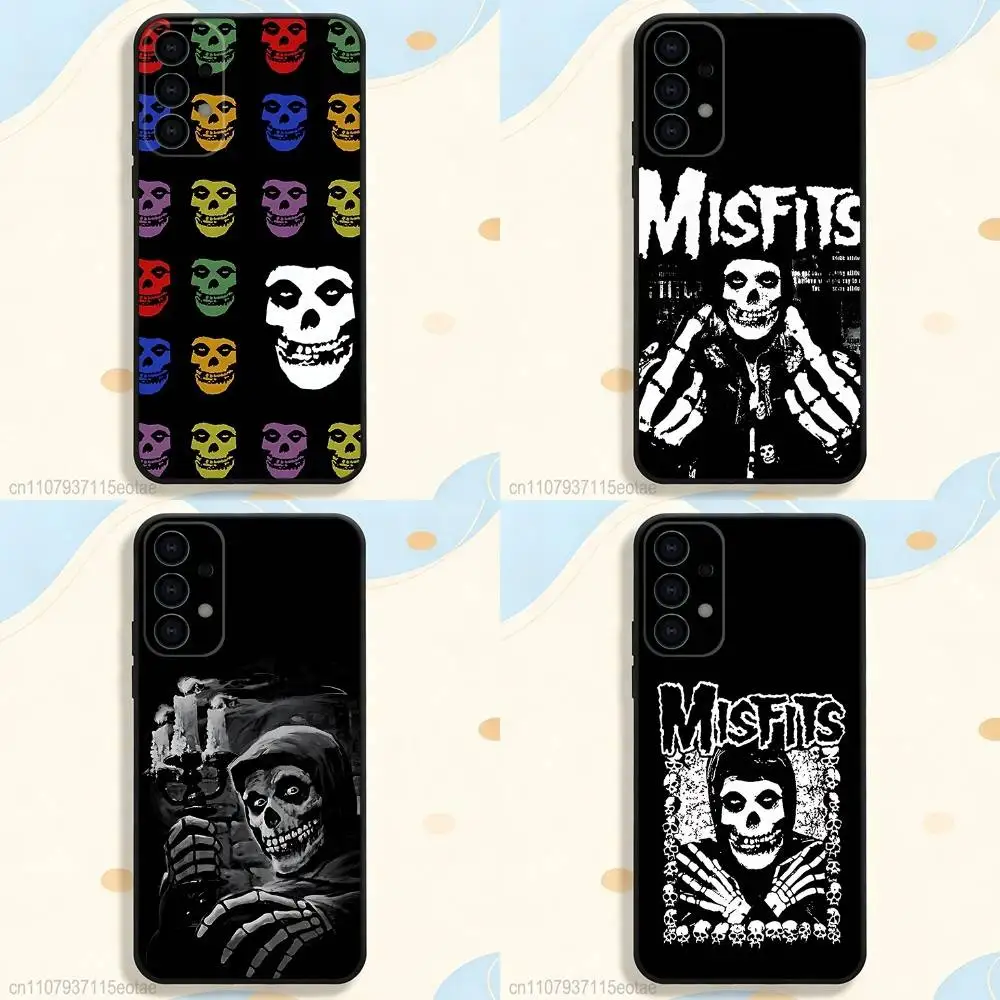 

Skull Cool M-Misfits Rock Phone Case for Samsung S26 S24 S22 S25 Ultra S9 S20 FE S23 Plus S10 S21 Shockproof Funda Cover