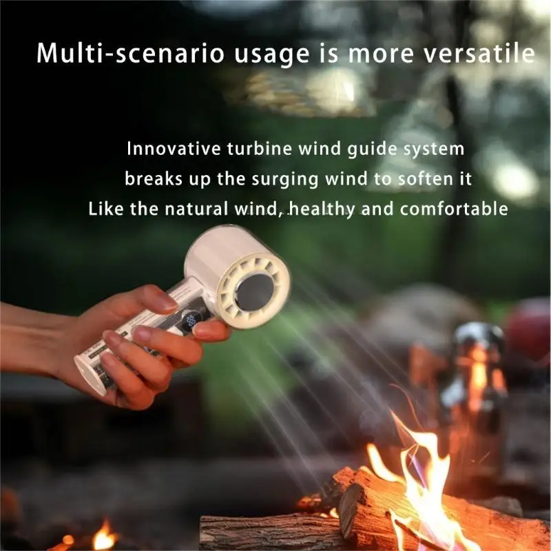 Practical Small 3000mAh Fan Comfortable Small Fan Handheld Fan Office Fan Rechargeable Air Cooling Fan Suitable for Home N58D