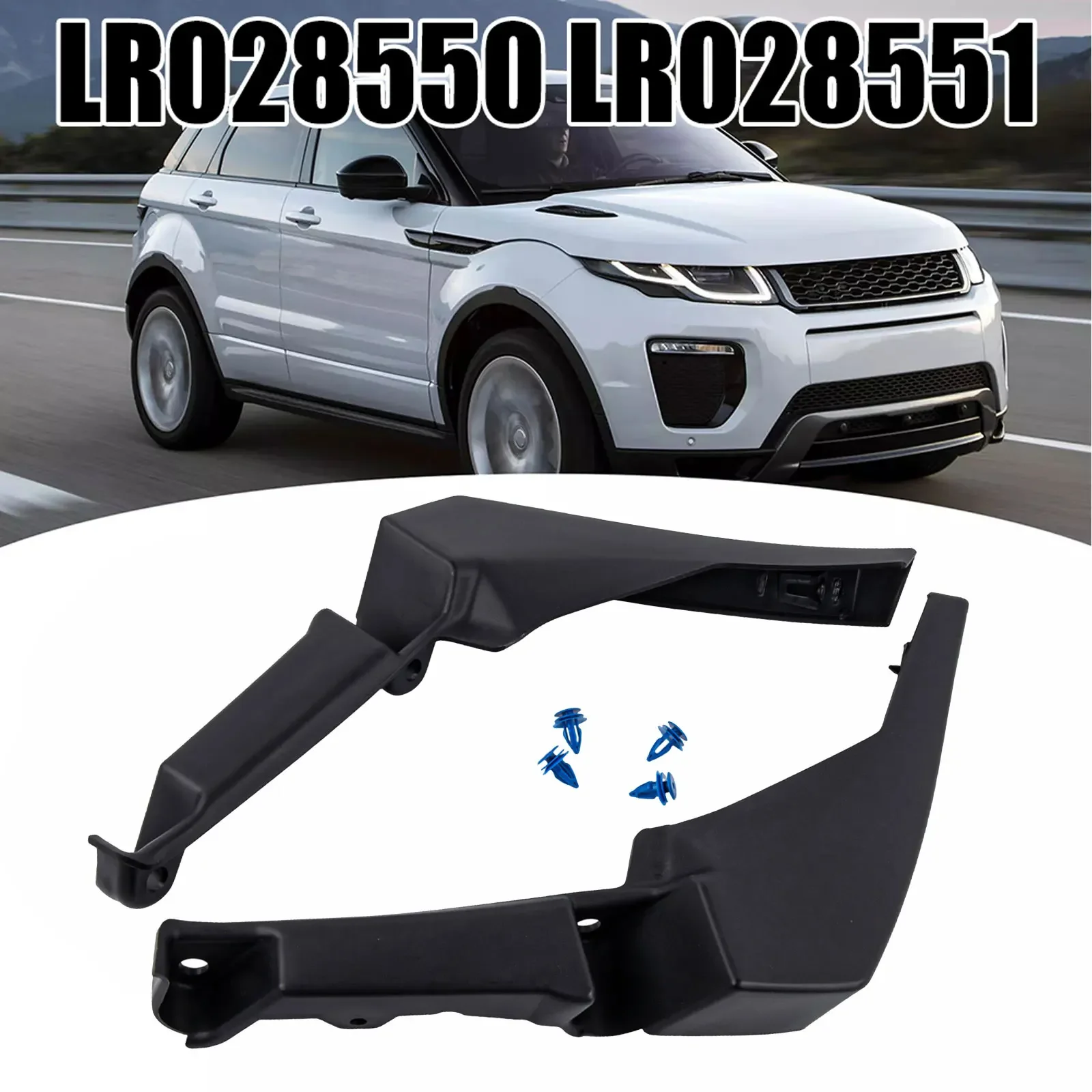 Car Front Bumper Finisher Angle For Land For Rover For Range Rover For Evoque 2012-2016 LR028551 LR028550 Left Right Black