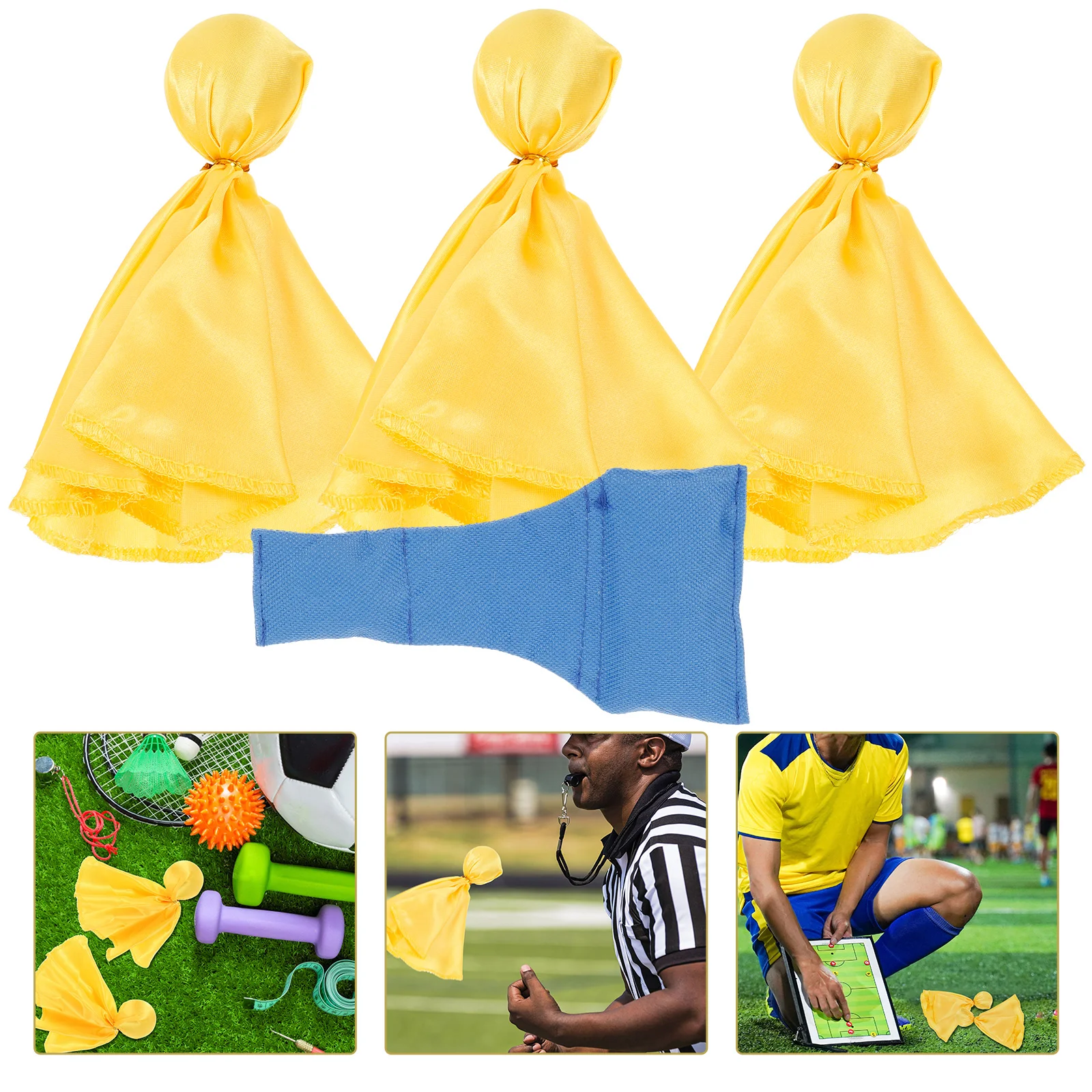 

Football Referee Props Penalty Flags Small Match Bean Bag Training Aids for Colored