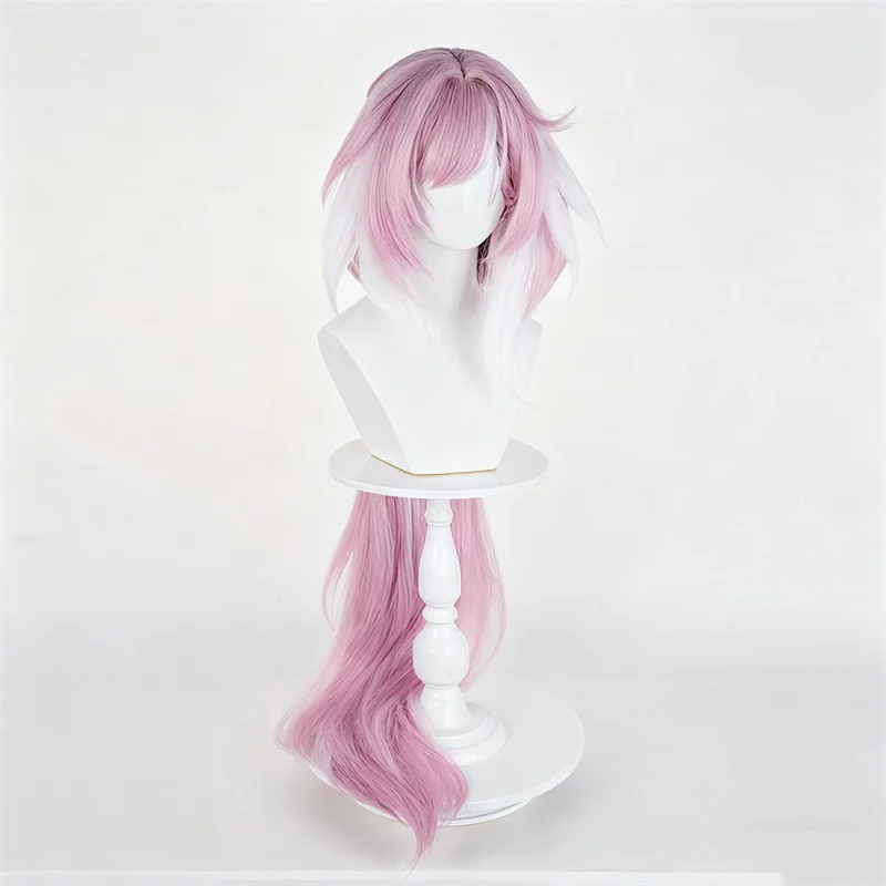 Game Honkai Impact 3 Elysia Volwassen Vrouwen Cosplay Pruik Lang Roze Haar Hittebestendige Synthetische Pruiken Halloween Party Props
