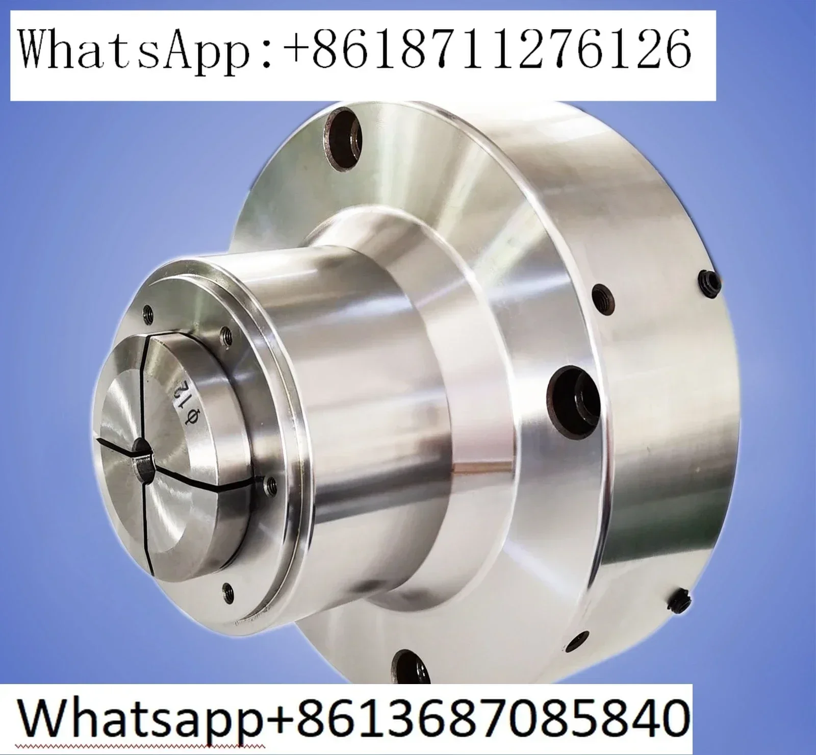 The lathe is four-axis and five-axis front-mounted with 640 chuck pneumatic hydraulic collet   The clamp rotates
