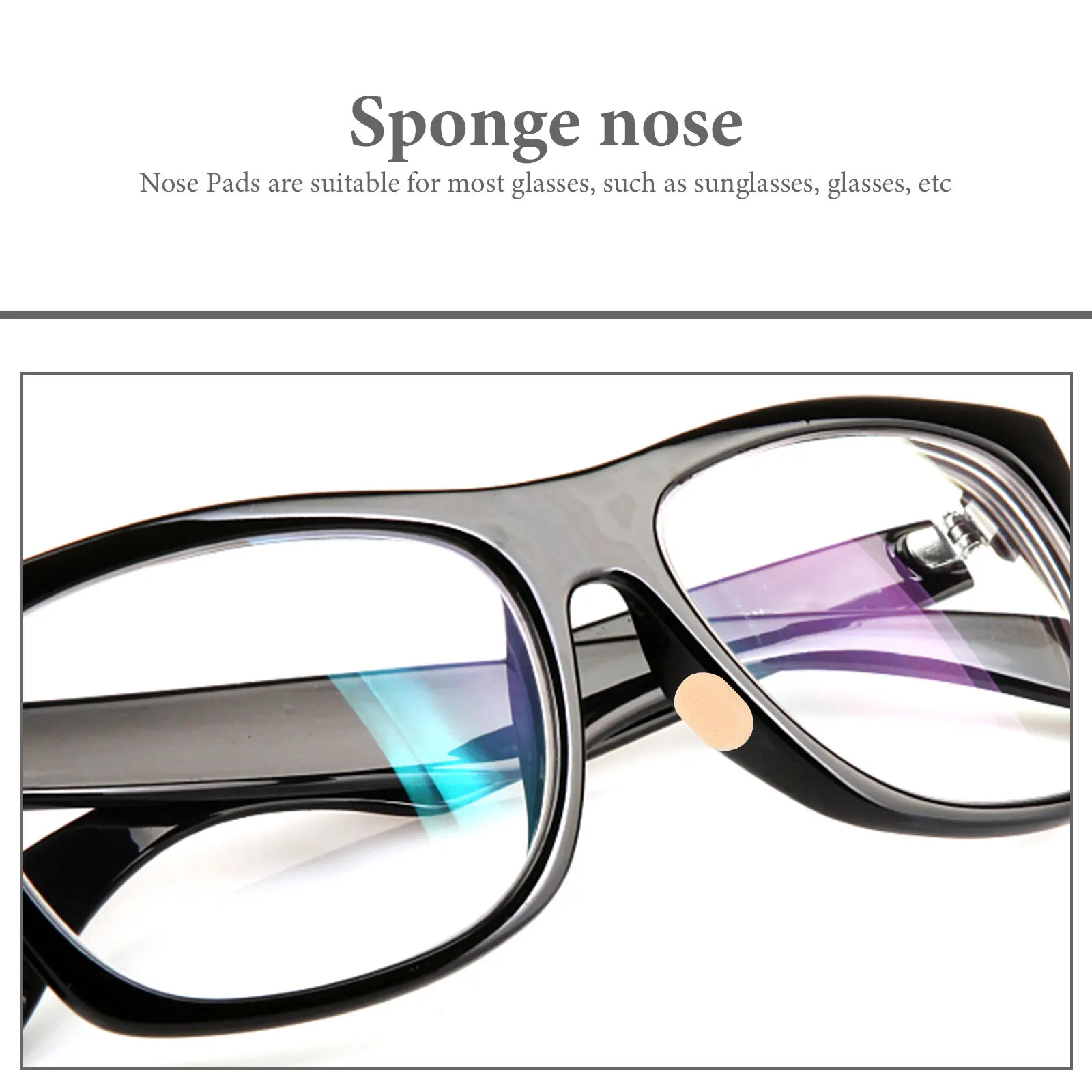 

20 Sheets Replaceable Nose Pads for Eyeglasses Anti-Slip Sponge Cushions Soft Pressure Relief Nose Protectors for Sunglasses and