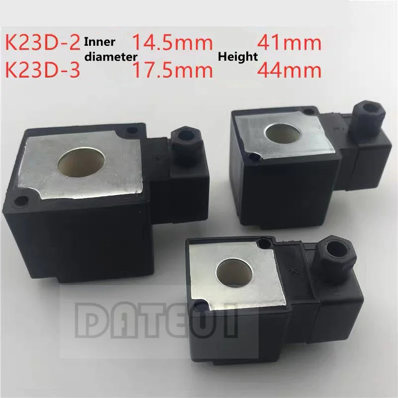 

Solenoid Control Valve Coil K23d-2/K23d-3 Pneumatic Components Ac220v/Dc24v Inner Hole 14.5mmx41mm