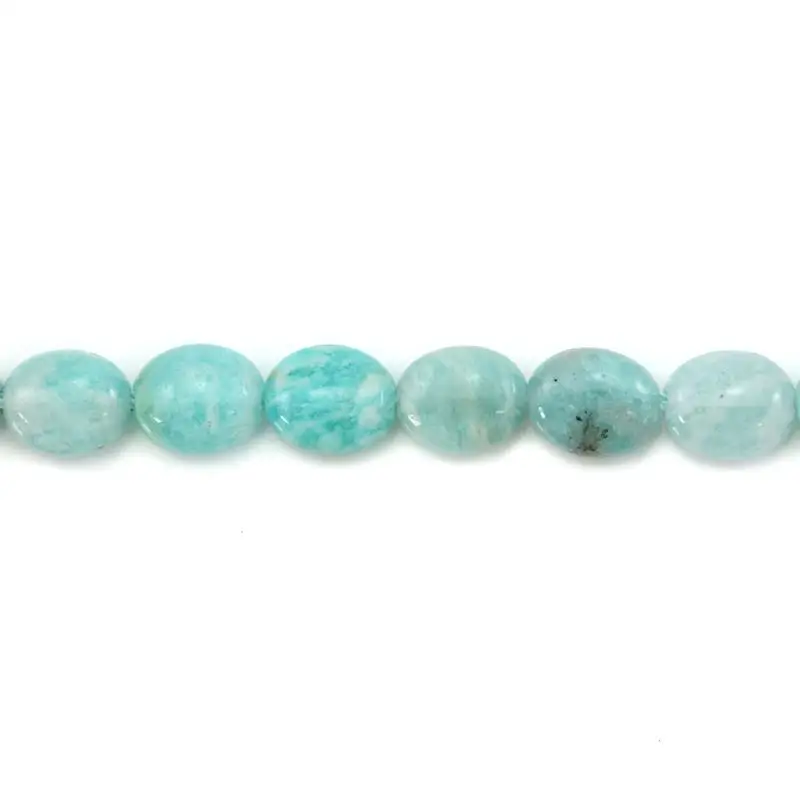 Peruvian Amazonit Beads Strand Oval 6x8/8x10mm Natural Semiprecious Stone For Making Jewelry DIY Artisan Bracelet Earrings