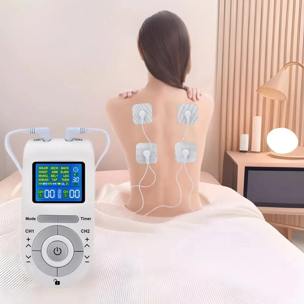 

4 Automatically Attached Electrode Patches for Muscle Stimulation EMS Massage Equipment