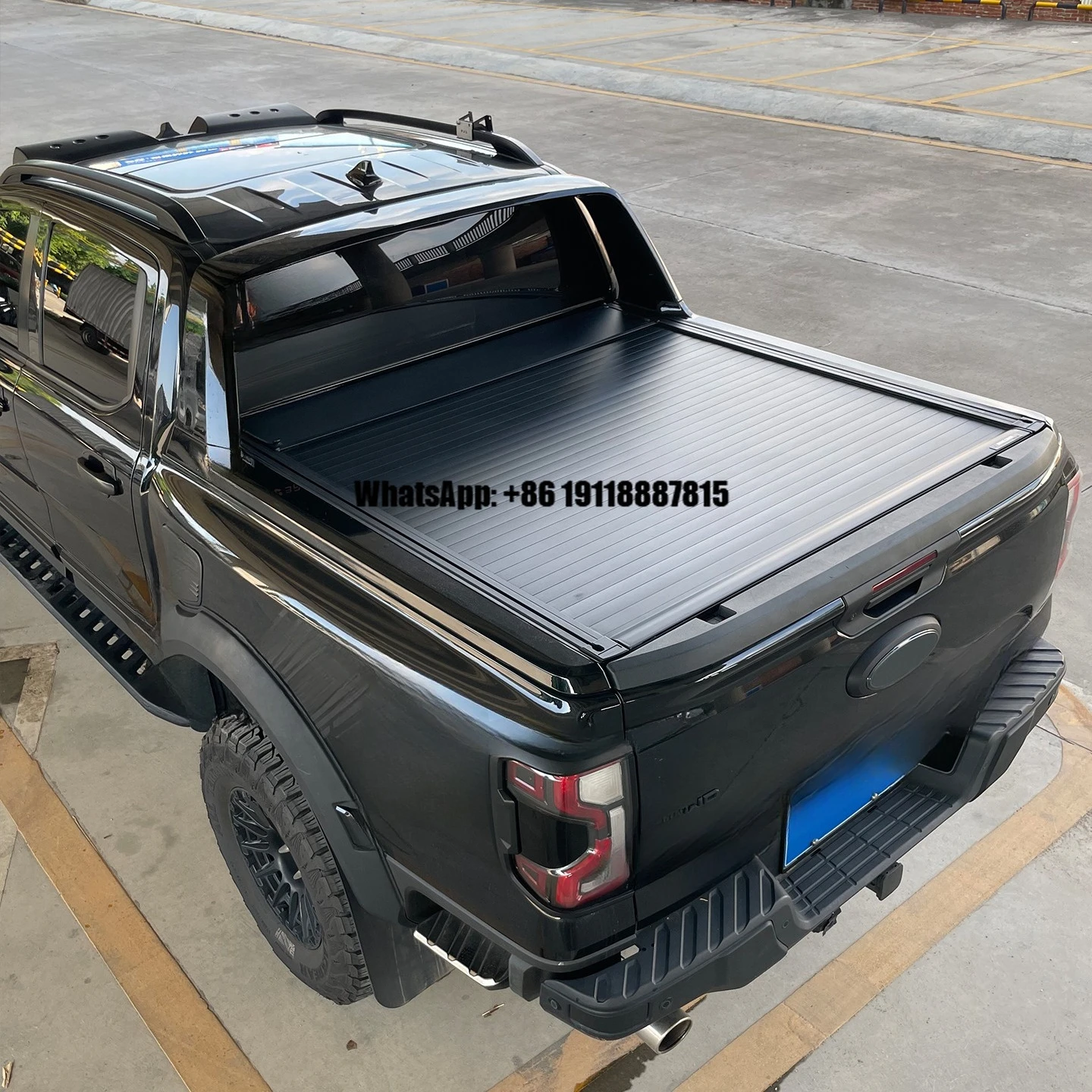 

PickupTruck Retractable Roller up Lid Tonneau Cover with Premium Hidden Lock Waterproof Durable Truck Bed Cover for Ford Ranger