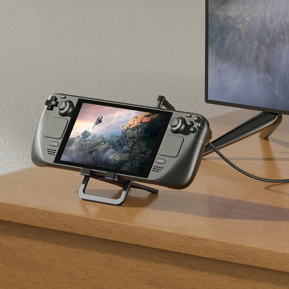 STEAM Deck JSAUX MINI RUX ROG ALLY per Ally(x) Steam Deck Switch per IPad IPhone Supporto pieghevole ultrasottile regolabile