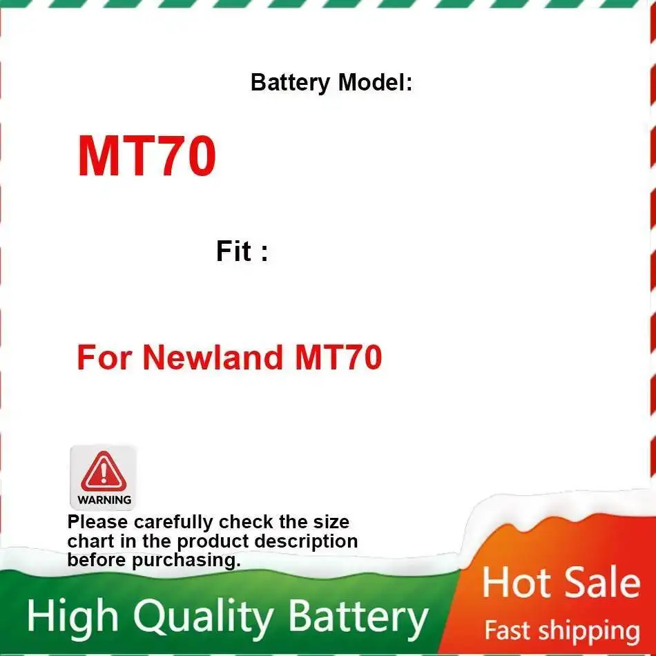 For Newland MT70 Handheld Data Collector Battery Replaceable 3300Mah Fast Shipping