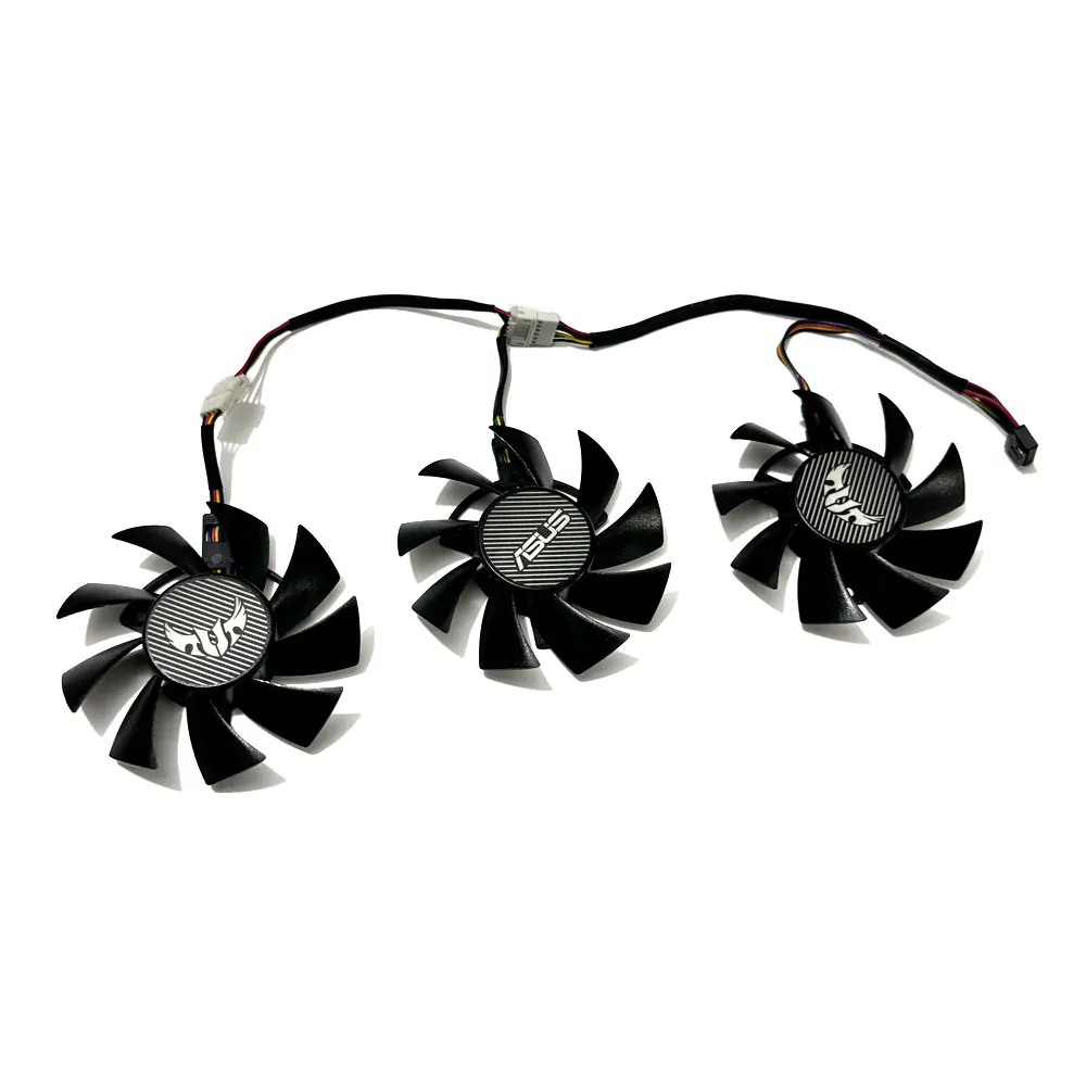 3pcs 75mm FD8015U12D PLA08015S12HH T128015SU Video card cooling fan，FOR ASUS RX 5700 XT TUF X3 OC,ASUS GTX 1660Ti 1660 Super