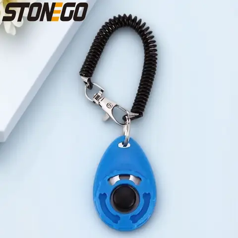 애완견 훈련용 클릭커 휘슬 조절 가능한 손목 스트랩 사운드 키 체인 다기능 도그 트레이너