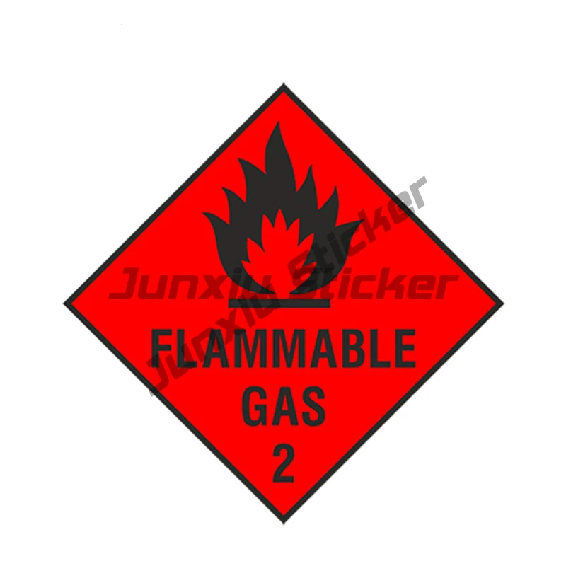 

Flam Mable Gas Warning Sign Decals Funny Fashion Car Stickers for Motorcycle Window Vinyl PVC