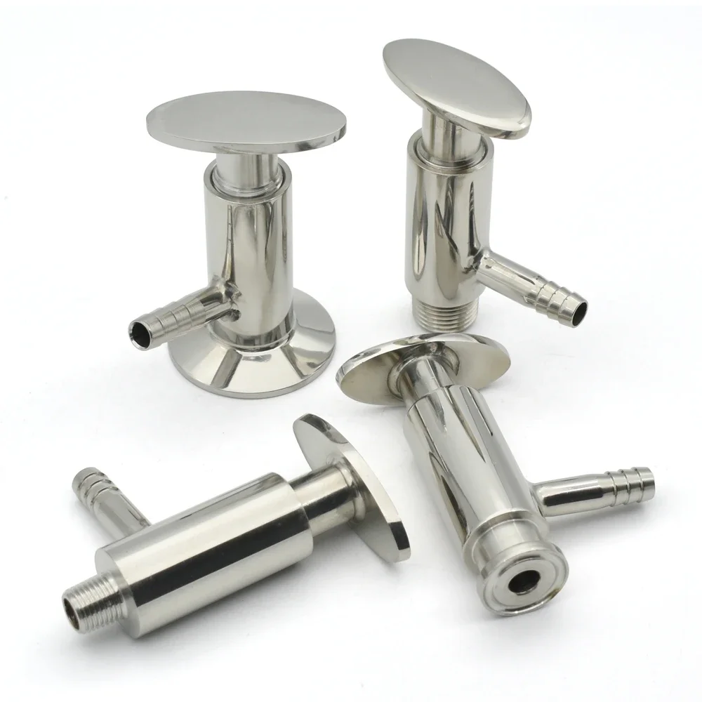 

1/4 "1/2" BSP Thread 25.4mm 50.5mm, 10mm Hose Hook Clamp SS304 Stainless Steel Sanitary Sampling Valve Manual Handle