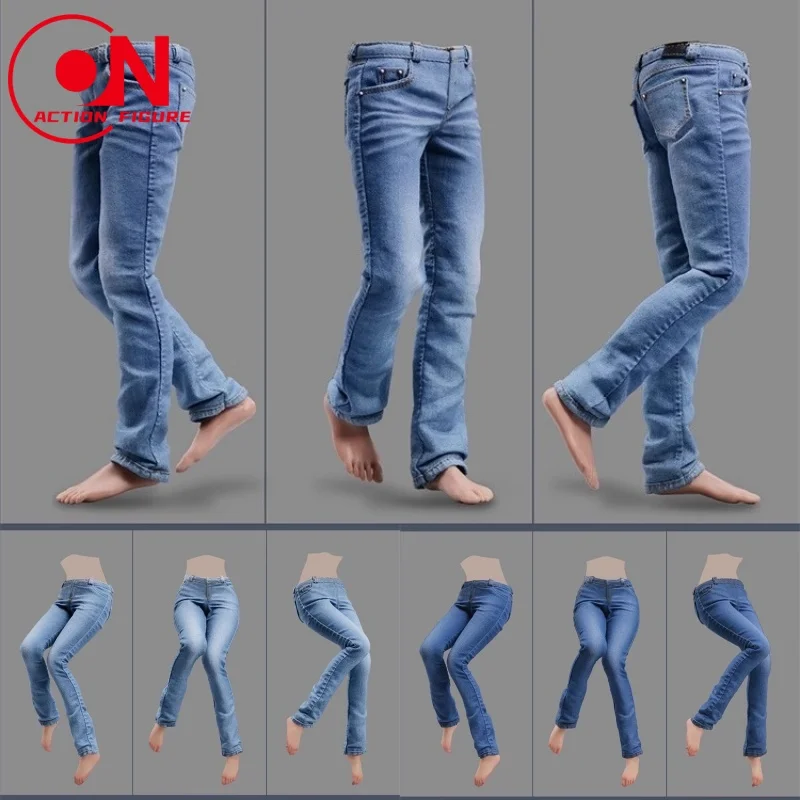 

VSTOYS 24XG108 24XG109 1/6 Scale Male Female Trendy Jeans Denim Pants Clothes Model Fit 12inch Soldier Action Figure Body