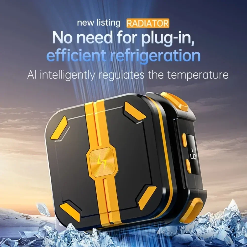 P70 NEW 10W Mobile Phone Semiconductor Cooling Fan Radiator with 2000mAh Battery PUBG Game Cooler for IPhone Android Universal