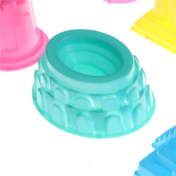 6Pcs Beach Sand Castle Building Model Mold Beach Fun Toys For Children Kids Toy