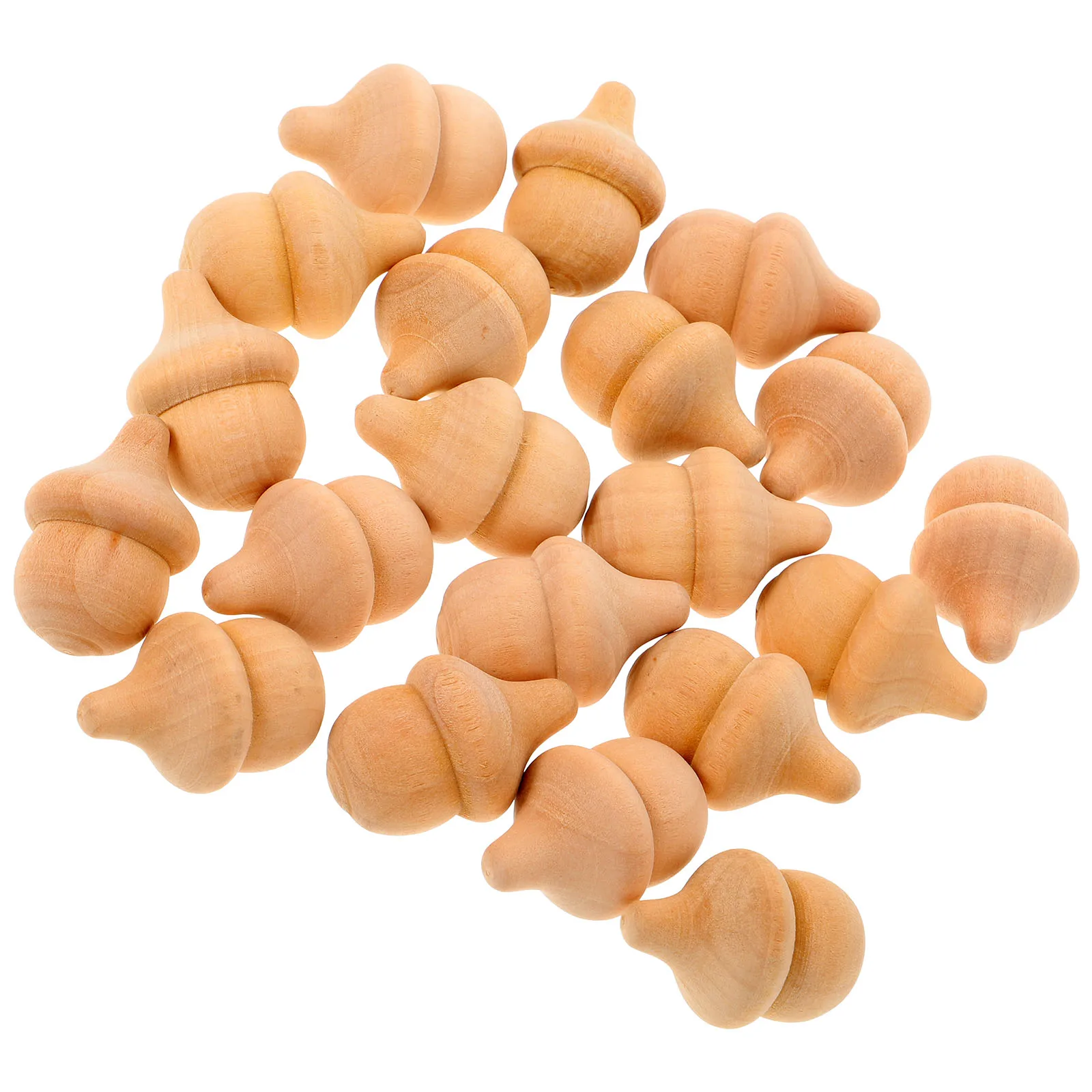 

20 pcs Wooden Acorns Unfinished Natural Wood DIY Painting Crafts Smooth Surface Kids Projects Eco Friendly Gifts