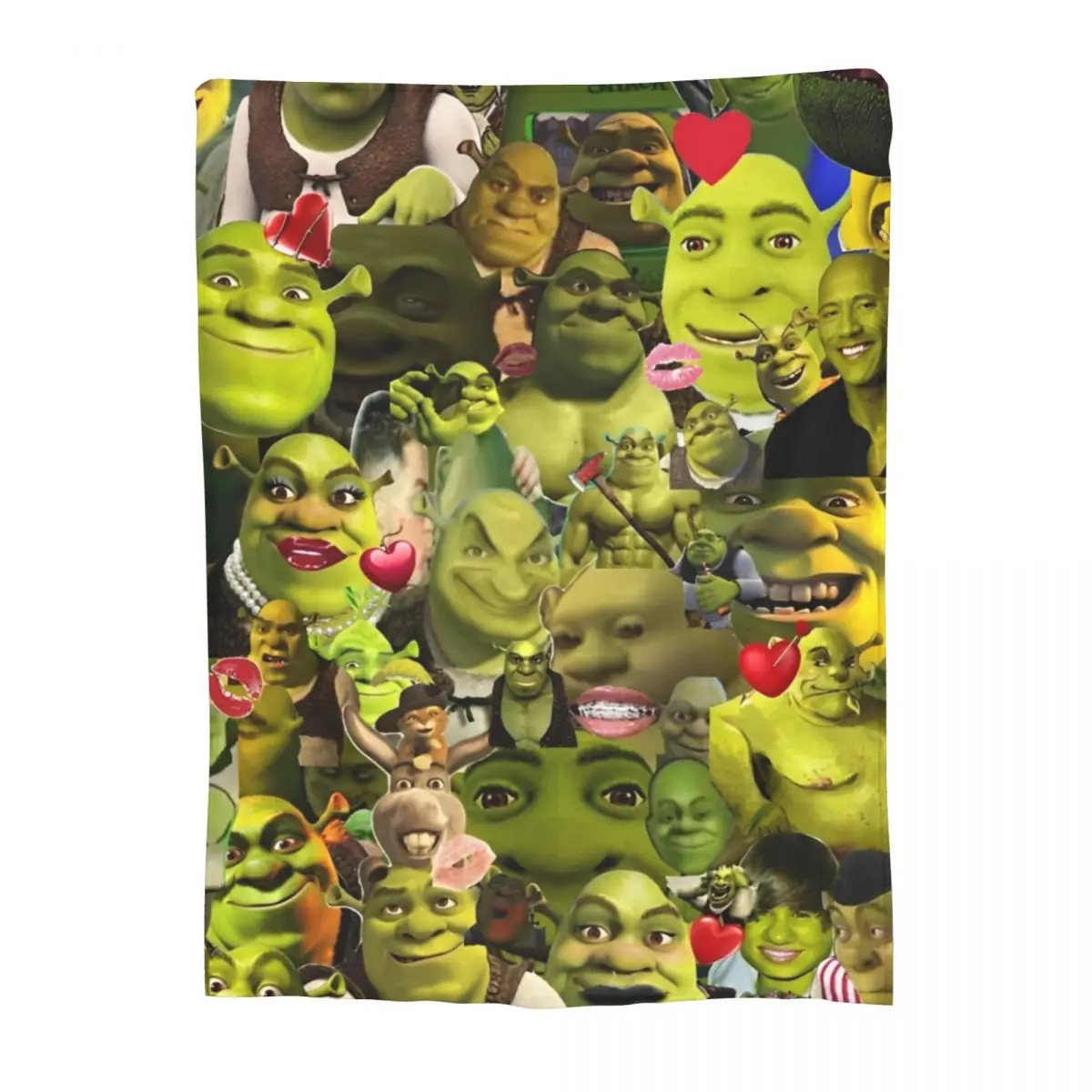 Stylish S-Shreks Blankets Lightweight Thin Flannel Relax Throw Blankets Machine Washable