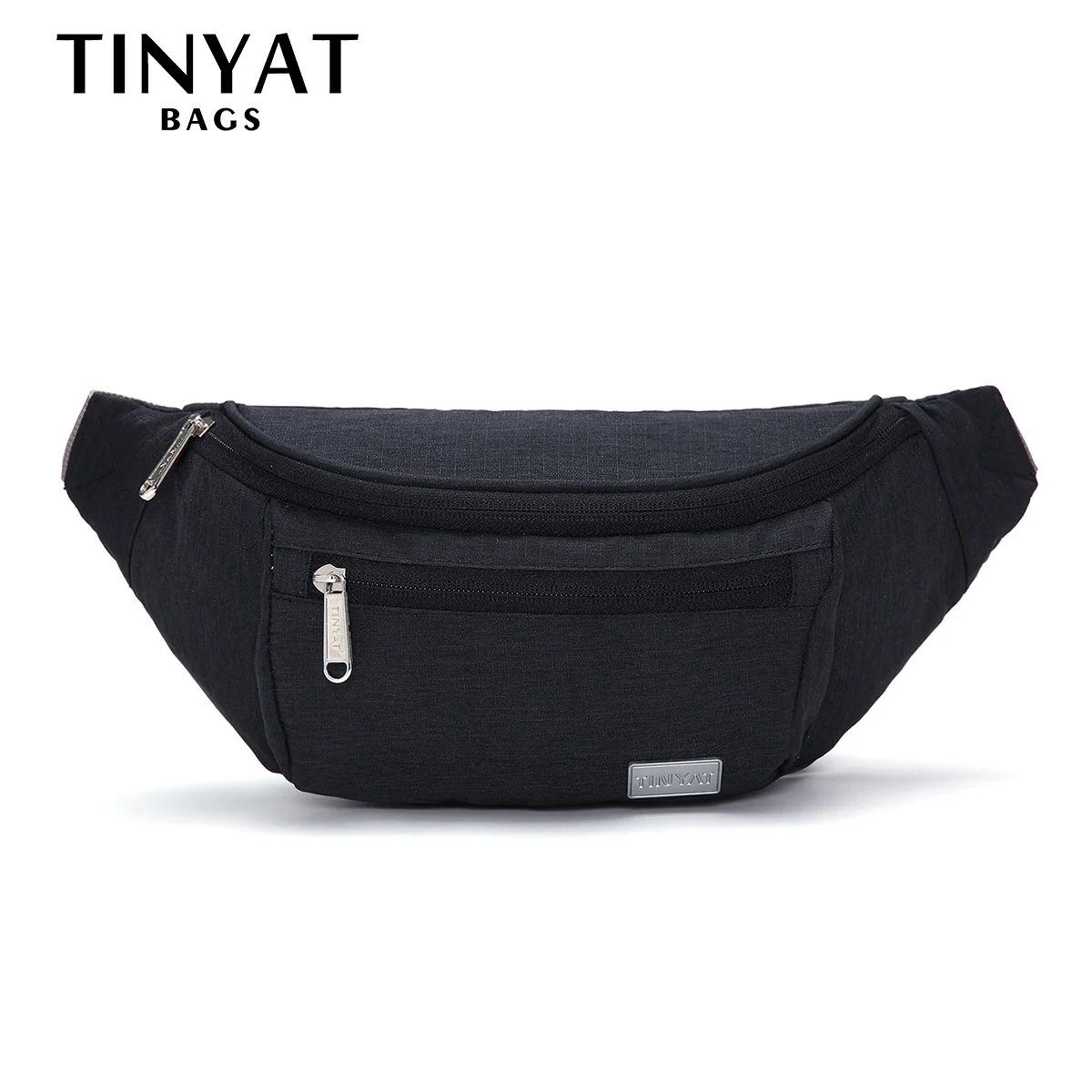 TINYAT Torba na talię dla mężczyzn Podróżna torba na telefon Torba na ramię Mężczyzna Kobiety Torba na ramię Crossbody Płótno Banana Torba Unisex Casual Hip Bag