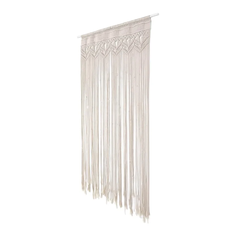 Artisanal Window Covering Handwoven Cotton Curtain For Cozy Room Feeling 100 Percent Natural Cotton Meticulously Handcrafted