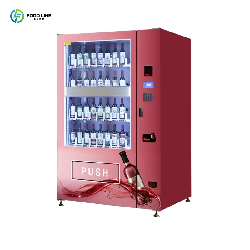 2026 New Refrigerated Vending Machine with Elevator and Touch Screen for Stout Beer Soda Convention Center Customized