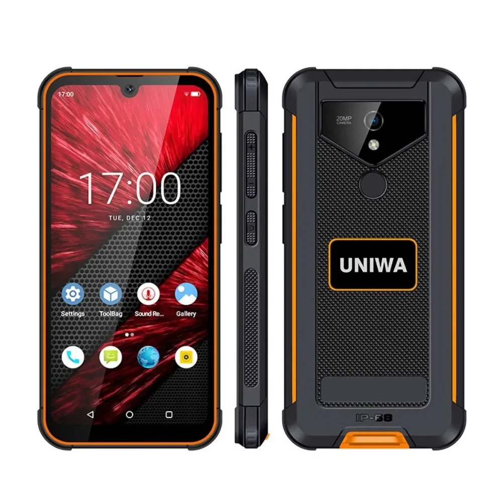 UNIWA F965 Pro Rugged Smartphone Android13 6 Inch 6GB+128GB  Fingerprint PTT Walkie Talkie Handheld PDA Mobile Phone With NFC