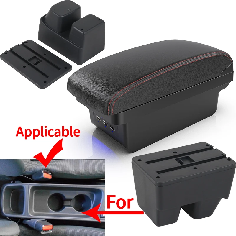 For Toyota Yaris SUV Armrest Yaris Cross Special Car Center Console Modified Double-Layer Storage Box Interior Accessories USB
