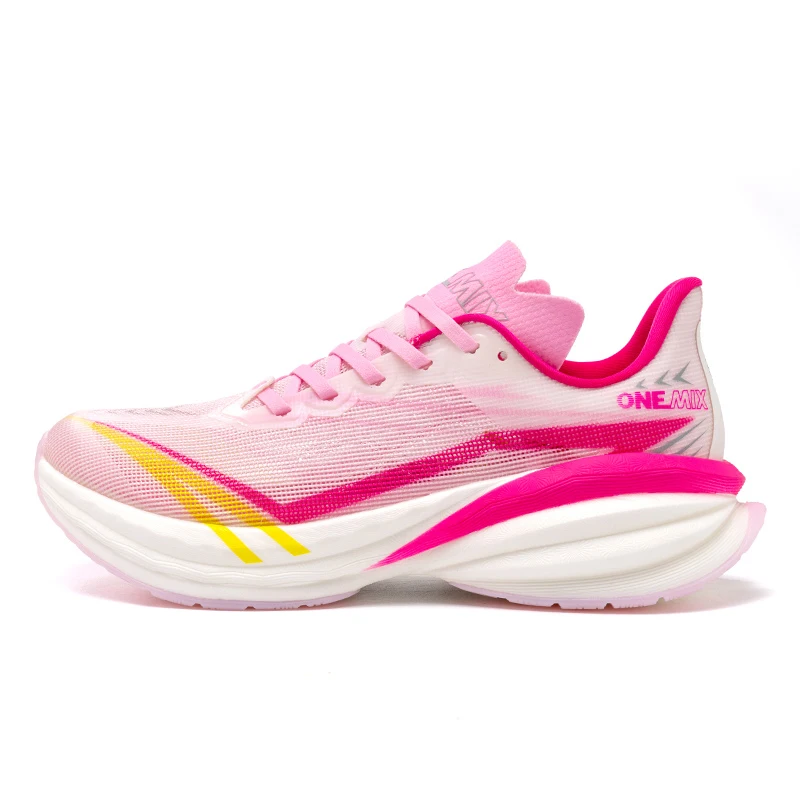 ONEMIX YUE SHUANG Summer Running Shoes for Men Lightweight Design Quickly-dry Marathon Shock Absorption Support Male Sneakers